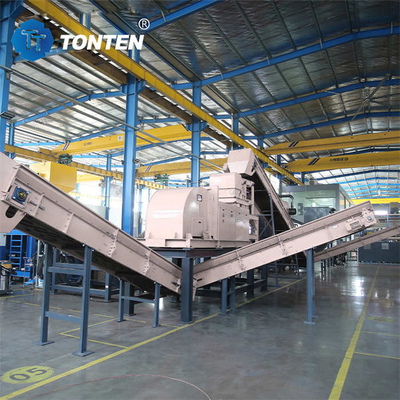 Całkowicie automatyczna linia produkcyjna do sortowania złomu metalu