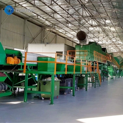 Linia do sortowania odpadów gospodarstwa domowego