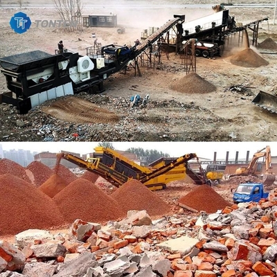 Odpady Kamienie wapniowe Granit Kamień Crusher Maszyna Sorting Line 85kw Na placu budowy