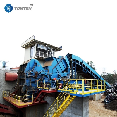 Waste Scrap Metal Processing Equipment Steel Scrap Shredder Machine Recycling Plant