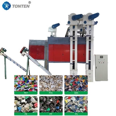 Roślina recyklingu złomu metalu, aluminium, maszyny do separacji tworzyw sztucznych