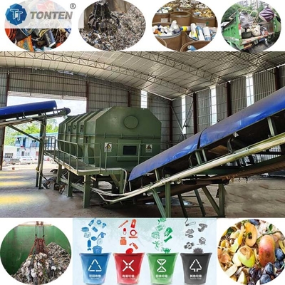 Linia sortowania śmieci gospodarstwa domowego Kuchnia Odpady szklane Recykling Sortowanie