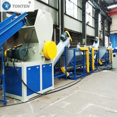 Płytki PET Wytwórnia recyklingu kruszywka Prasowa linia produkcyjna 80kw