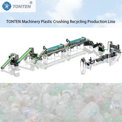 Płytki PET Wytwórnia recyklingu kruszywka Prasowa linia produkcyjna 80kw
