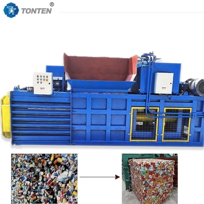 Plastikowe puszki hydrauliczne Baler Maszyna pozioma 22kw dostosowany