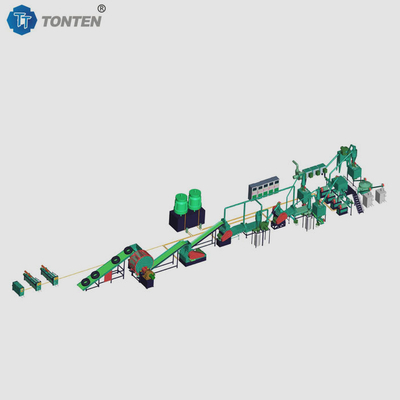 OEM Maszyna do recyklingu gumy opony Shredder Linia produkcyjna do mulch