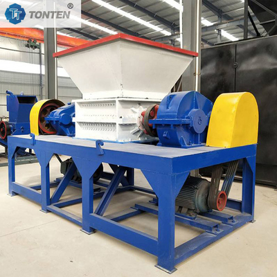 Nowy model maszyny recyklingu podwójny wał Shredder dla drewna i tworzyw sztucznych
