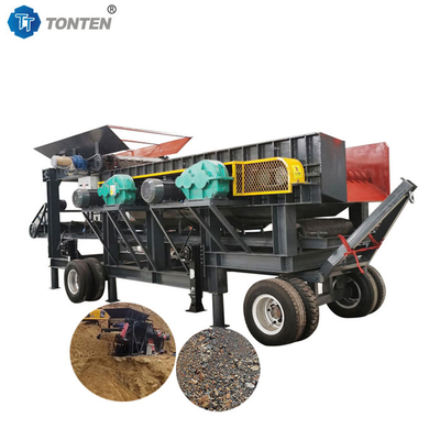 Separator gruntu, kamienia, błota, piasku, osadów, separator z przenośnikiem