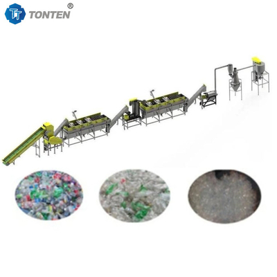 Roślina recyklingu plastikowych butelek PET maszyna do usuwania etykiet z tworzyw sztucznych