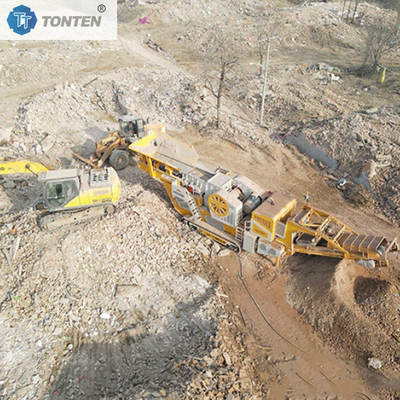 Linia produkcyjna kruszenia odpadów budowlanych betonowych i cegieł